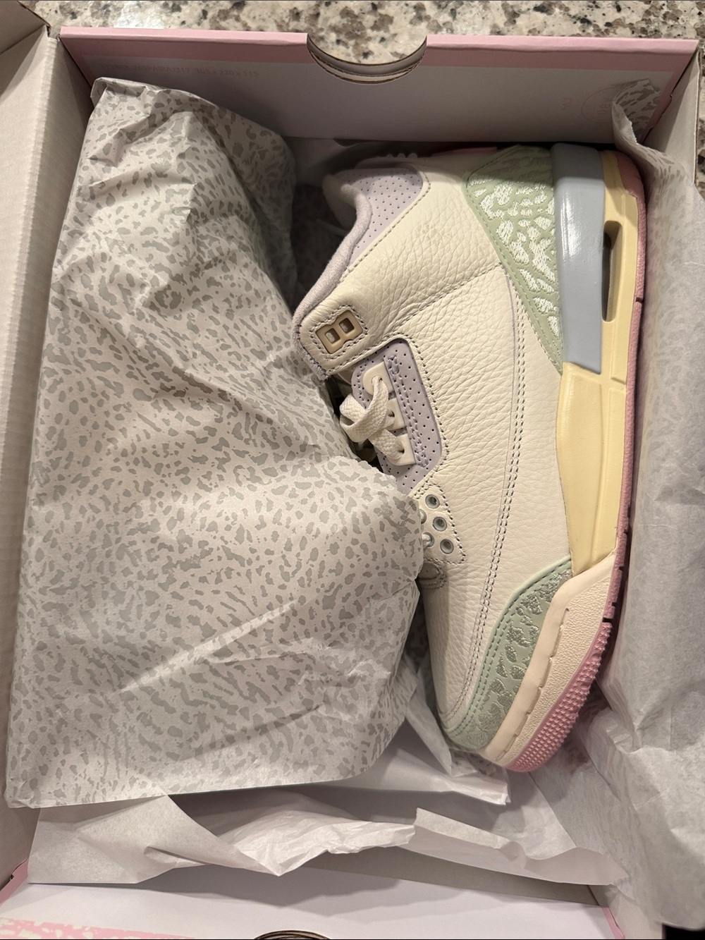 Jordan Women's Pastel Cream, Mint & Lavender Retro Sneakers